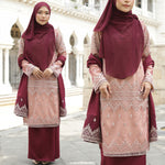 TASNEEM Nude Red Velvet