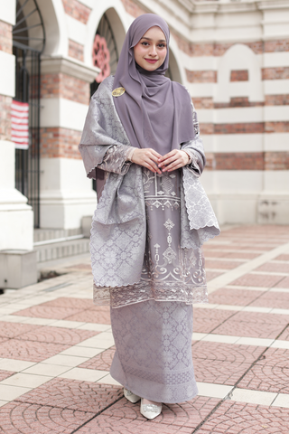 MELUR SONGKET Purplish Grey