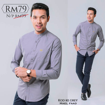 KEMEJA ADAM - Grey